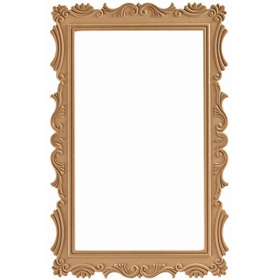Lale 68x100 cm MDF Konsol Duvar Aynası Çerçevesi Cilasız Ham