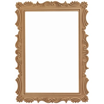 Lale 56x86 cm MDF Konsol Duvar Aynası Çerçevesi Cilasız Ham
