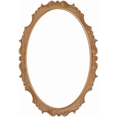 Lale Oval 68x100 cm MDF Konsol Duvar Aynası Çerçevesi Cilasız Ham