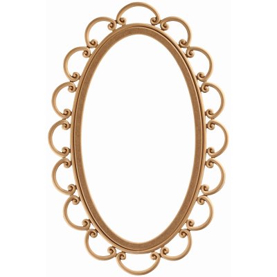 Harman 100 cm Oval Ayna Çerçevesi MDF Ham