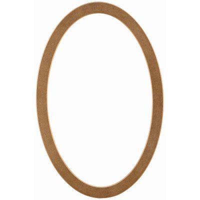 Oval 80x120 cm MDF Konsol Duvar Aynası Çerçevesi Cilasız Ham
