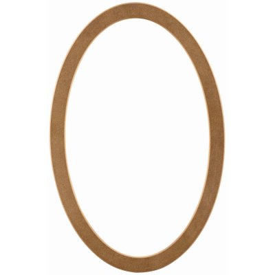 Oval 65x100 cm MDF Konsol Duvar Aynası Çerçevesi Cilasız Ham
