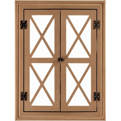 Çapraz Kapaklı 90 cm Ayna Çerçevesi MDF Ham