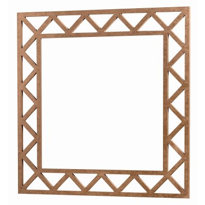 Çapraz 90 cm Kare Ayna Çerçevesi MDF Ham