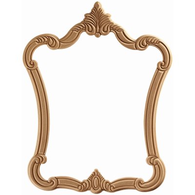 Lord Oymalı 95x122 cm MDF Konsol Duvar Aynası Çerçevesi Cilasız Ham