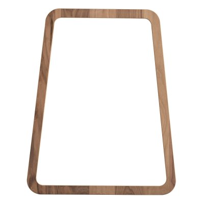 Soft 74x92 cm Ceviz Konsol Duvar Aynası Çerçevesi Cilasız Ham