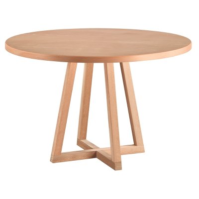 120 cm Yuvarlak Yemek Masası (4-6 Kişilik) New - Ahşap Cilasız Ham