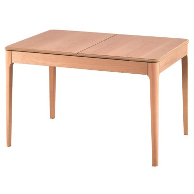 120 cm Dikdörtgen Açılır Yemek Masası (4-6 Kişilik) Soft - Ahşap Cilasız Ham