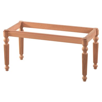 Mira 80 cm Ahşap Puf İskeleti Ham 