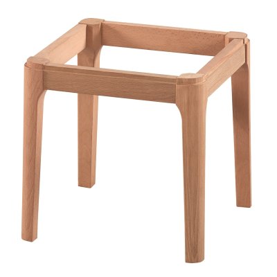Soft 40 cm Ahşap Puf Modeli Cilasız Ham